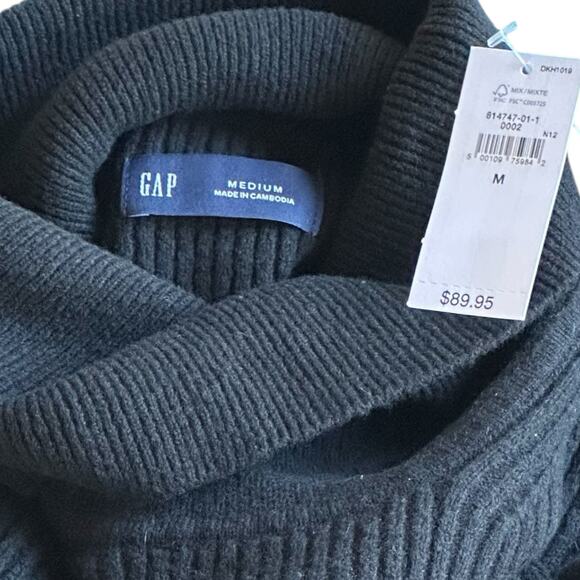 Womens Dress Size Medium Black Sweater Brand New Turtleneck Winter - Picture 5 of 8